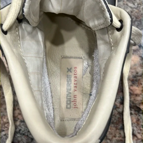 Converse X John Varvatos Zip Around Gray/Cream Leather HiTop Sneaker Men… - Picture 13 of 13